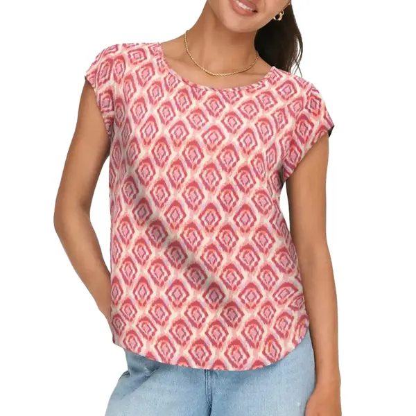 Only Vic S/S Aop Top Dames - Maat M (38) thumbnail