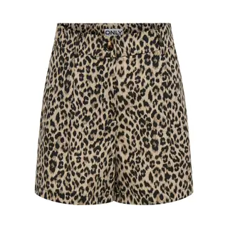 Only Broek 'ONLEmmia' Lichtbeige / Donkerbeige / Zwart