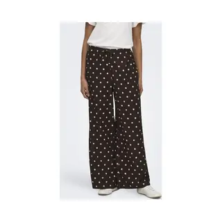 Jacqueline De Yong Broek Jdydebbie New Loose Pant Jrs Dia 15370187 Coffee Bean/sandshell Dot Dames Maat - W34 X L32