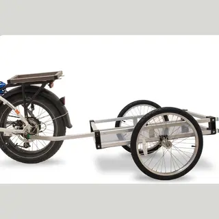 Wike Robuster Aluminium-Flachbett-Fahrradanhänger, Innenmaße 56 Cm B X 77 Cm, Maximale Nutzlast 56, 7 Kg – Kommt Mit Einfach Zu Installierender