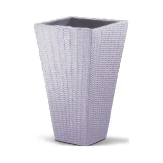 Deuba® Blumentopf Sand Polyrattan-Optik 70x40x40cm