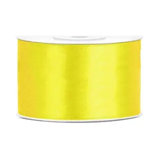 Satijn Lint Geel 38mm 25m