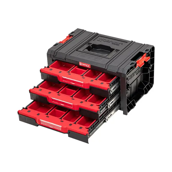 System Pro Drawer 3 Toolbox 2.0 Expert Stapelbar 450 X 310 X 244 Mm 3x 4, 5 L Ip54 Mit Drei Schubläden 21 Inlays - Qbrick thumbnail