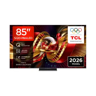 Tcl C8L 85C8L-Uk Tv 2.16 m (85") 4K Ultra Hd Smart Tv Wi-Fi Black 6000 cd/m²
