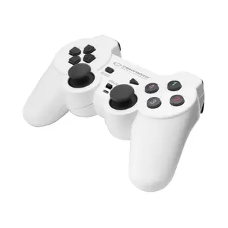 Esperanza Warrior White - Computer Gamepad - Pc Controller - Playstation Design, EGG102W