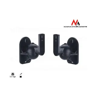Maclean Mc-526 Lautsprecherhalterung Wand Kunststoff Schwarz