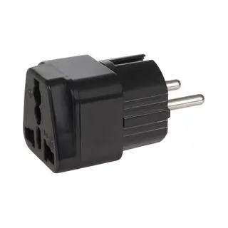 Maclean MCE155 netstekker adapter Nema 5-15P Type E (Fr) Zwart