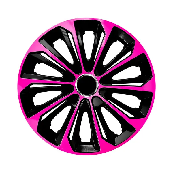 Nrm Extra Strong Radzierblende 1 X Universal Radkappe 1x Stück Aus Hochwertigem Kunststoff (Pink/Schwarz, 15") thumbnail