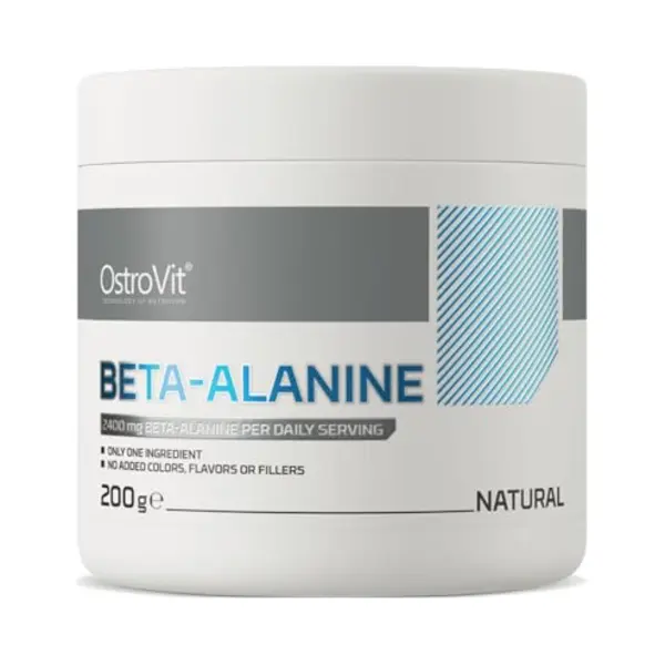 OstroVit Beta-Alanin 200 G | Neutraler Geschmack | 800 Mg Pro Portion | 250 Portionen | Reines Aminosäuren Pulver | Nahrungsergänzungsmittel thumbnail