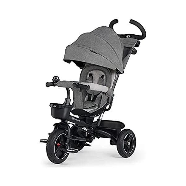 Kinderkraft Spinstep Tricycle From 1 Year With Push Bar, Waterproof Hood With UPF50+ Filter, 360 Degree Rotating Seat, Freewheel, Foldable, Bell, thumbnail