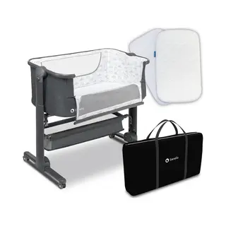 Lionelo Baby-Reisebett Timon, 3in1 ZubehÖR Tasche Aluminium Rahmen Prestige Matratze