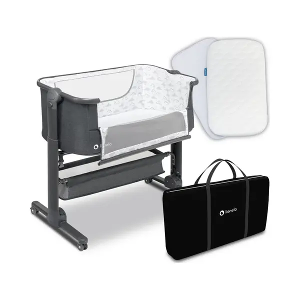 Lionelo Baby-Reisebett Timon, 3in1 ZubehÖR Tasche Aluminium Rahmen Prestige Matratze thumbnail