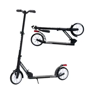 Blackwheels Zoom Foldable Scooter - Opvouwbare Step - Voor Volwassenen - Abec-7 - 200 Mm Pu Wheels - Voetrem - Black