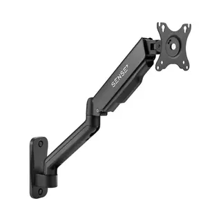 SENSE7 Monitor Arm - Monitor Muurbeugel Voor 17-32 Inch - Beugel 1 Scherm - 180°, 360° Rotatie - Universeel Vesa 75 100 - Draaibaar En In Hoogte