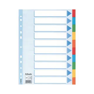 Esselte Multicoloured Card Divider schutkaart Meerkleurig 1 stuk(s)