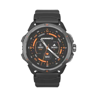 Hammer H Hammer Watch 2 Smartwatch, Amoled+ Gorilla Glass Screen, Gps, 530 MAh, Up To 13 Days Of Operation, Sports Mode, Integrated Torch, Robust, Suitable For