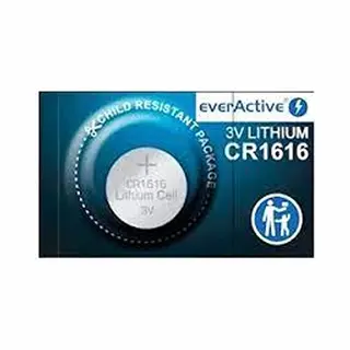 1x EverActive CR1616 Mini Lithium Batterij