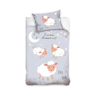 Sweet Home Schapen Baby Dekbedovertrek - 90 X 120 Cm - Katoen