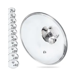 orion group Deksel Glas 18 Cm - Pannendeksel - Pandeksel - Potdeksel