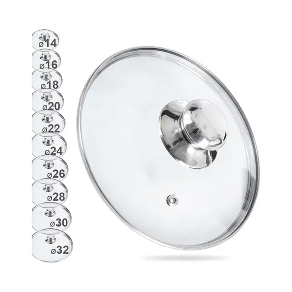 orion group Deksel Glas 18 Cm - Pannendeksel - Pandeksel - Potdeksel thumbnail