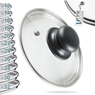 vilde Deksel Glas Hittebestendig 12 Cm - Pannendeksel - Pandeksel - Potdeksel