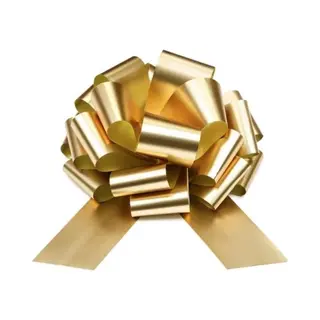 PartyDeco - Cadeaustrik Goud - 40 Cm