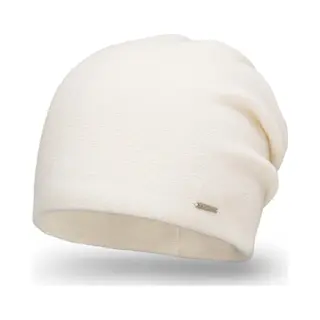 Vivisence Dames Wintermuts - Wolmix Met Zachte Binnenvoering Drie Plooitjes Achter Elastische Pasvorm Decoratief Logoplaatje - Aangenaam Warm En