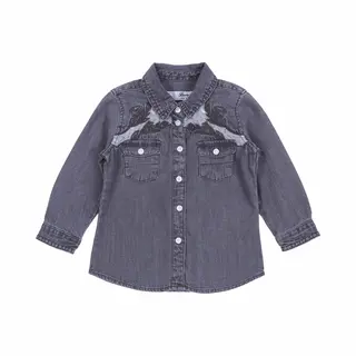 sarcia.eu Grijs Meisjesachtig Denim Overhemd Van Denim Co.