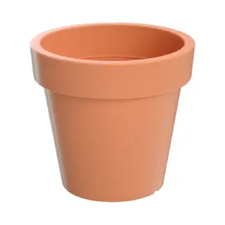 Prosperplast 1x Kunststof Bloempotten 25 Cm Terracotta - Bloempotten/plantenpotten Voor Binnen En Buiten