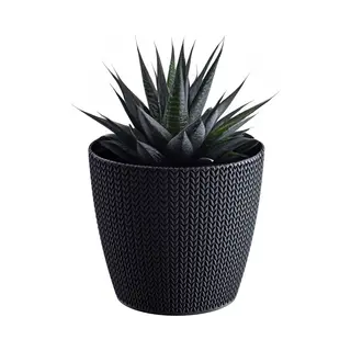Prosperplast Plantenpot - Antraciet - Kunststof - D16 X H14 Cm - Stijlvol - Buiten/binnen