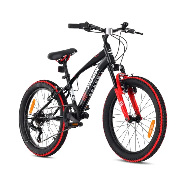 Sun Baby Tiger Bike Kinderfiets Voor Jongens 20 Inch Wielmaat Te Kiezen Uit 6 Versnellingen Shimano Van 6 Tot 10 Jaar In Hoogte Verstelbaar (Rood Zwart) thumbnail