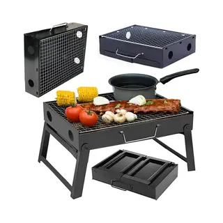 Reisgrill In Draagbare Opvouwbare Koffer - Houtskool - Barbeque
