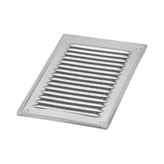 Kotarbau Vierkant Ventilatierooster - Roestvrij Staal - 16, 5x23 Cm