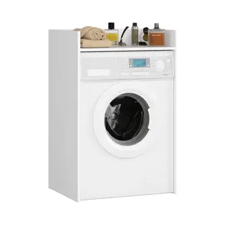 Waschmaschinenschrank Fin Akord Weiß 64 Cm 1 Regalboden B64xh50xt98 Cm