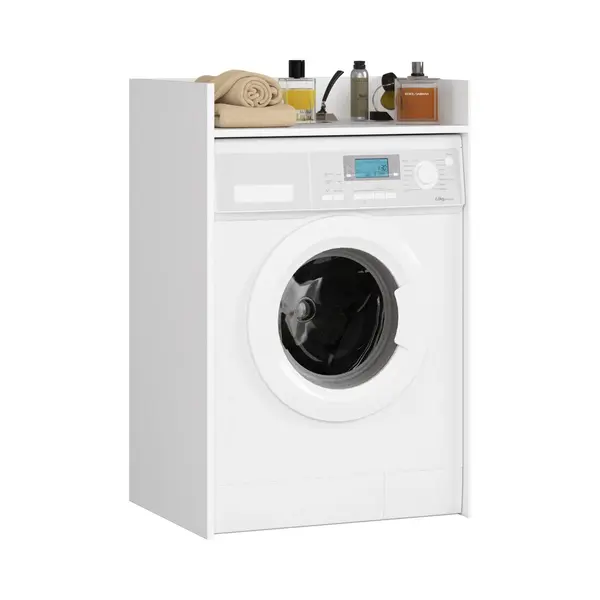 Waschmaschinenschrank Fin Akord Weiß 64 Cm 1 Regalboden B64xh50xt98 Cm thumbnail