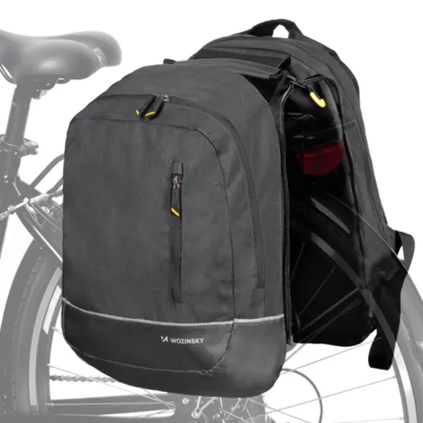 Wozinsky WBB30BK Zadel Fietsrugzak 30 l Polyester Zwart thumbnail