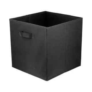 Domino Storage Box Faltbare Aufbewahrung Boxen 31 X 31 X 31 Cm Schwarz 1 Stück