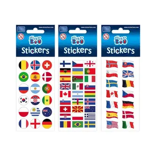 Sticker Boo, Stickers, Vlaggen