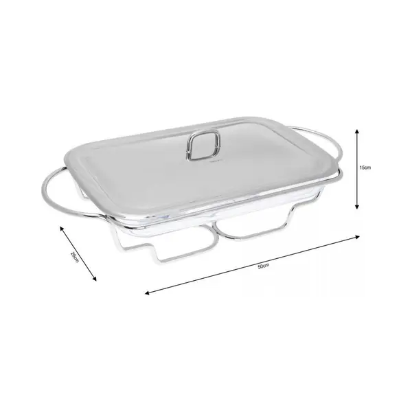 Kinghoff Voedselverwarmer 2.9L Kh-1410, Pan + Steelpan, Zilver thumbnail