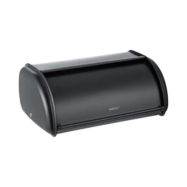 King Hoff Brotkasten Brotbox Brotbehälter Brotdose (Schwarz, 44L X 27B X 18, 5H Cm) thumbnail