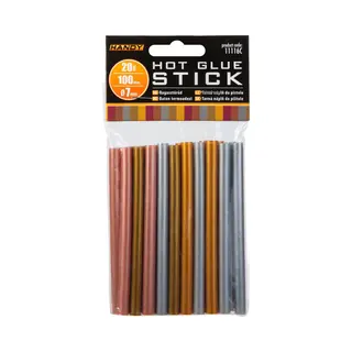 Handy - Lijmpistool Vullingen Metaal Kleuren - Lijmpatronen 7MM Rond - 100MM Lang - Lijm Patronen Voor Lijmpistool O.A. Handy Lijmpistool - Bpk