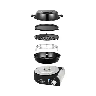 Cadac Dometic - Safari Chef 30 Compact - Ultra Compacte Gasbarbecue - Meerdere Kookoppervlakken
