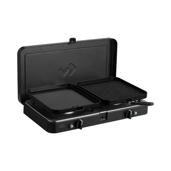 Cadac 2 Cook Turbo Ffd Deluxe – Lichtgewicht 2-pits Kooktoestel – Turbobranders – Incl. Grill- & Bakplaat thumbnail