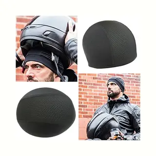 Haarnetje Voor Helm - Motor Accessoires - Haarkapje Voor Motorhelm En Scooterhelm - Zwart - Ademend En Ventilerend