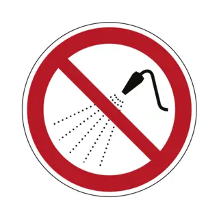 brandpreventie.be Niet Besproeien Met Water Pictogram