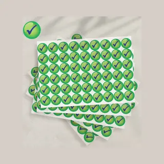 Allemaalstickersenzo Groene Vinkjes Stickers - 5 Stickervellen - 270 Beloningsstickers - Feedback