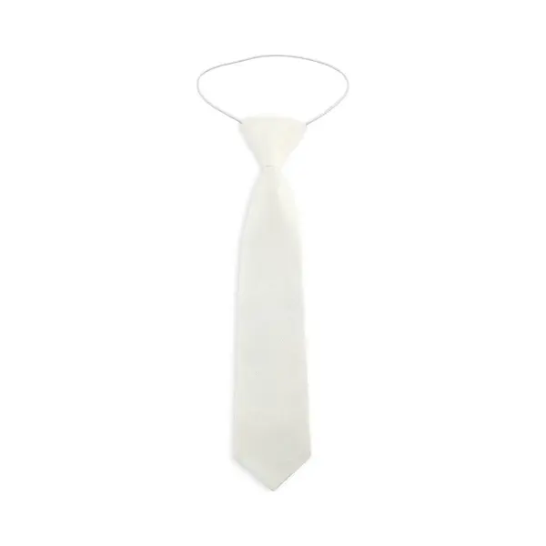 We Love Ties - Stropdassen - Kinderstropdas Katoen Wit - Wit thumbnail