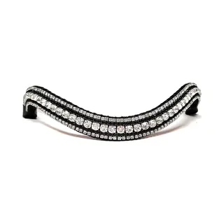 Bling Your Horse Frontriem Crystal & Black/Mini