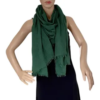 Dames Effen Kleur Sjaal Groen#