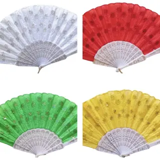 Spaanse Handwaaiers 4 Stuks Multikleuren